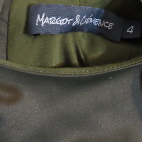 NWOT Margot & Clemence Khaki Green Utility Dress - Picture 5 of 7